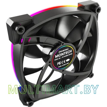 Вентилятор для корпуса Montech RX120 PWM (черный) картинка 5